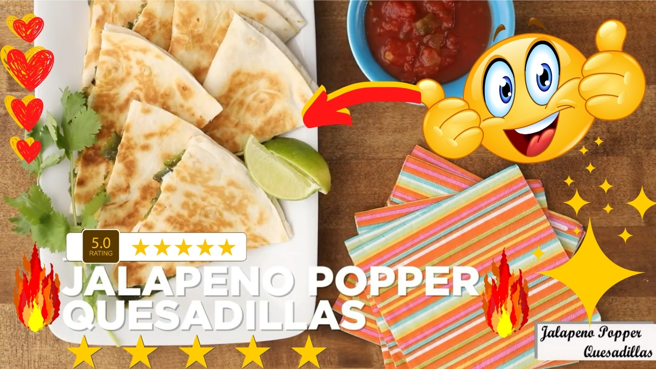 Delicious jalapeno popper quesadillas recipe