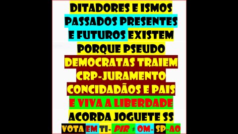 DITADURA DEMOCRÁTICA = COMUNISMO FASCISMO NAZISMO DEMOCRACISMO politics-political