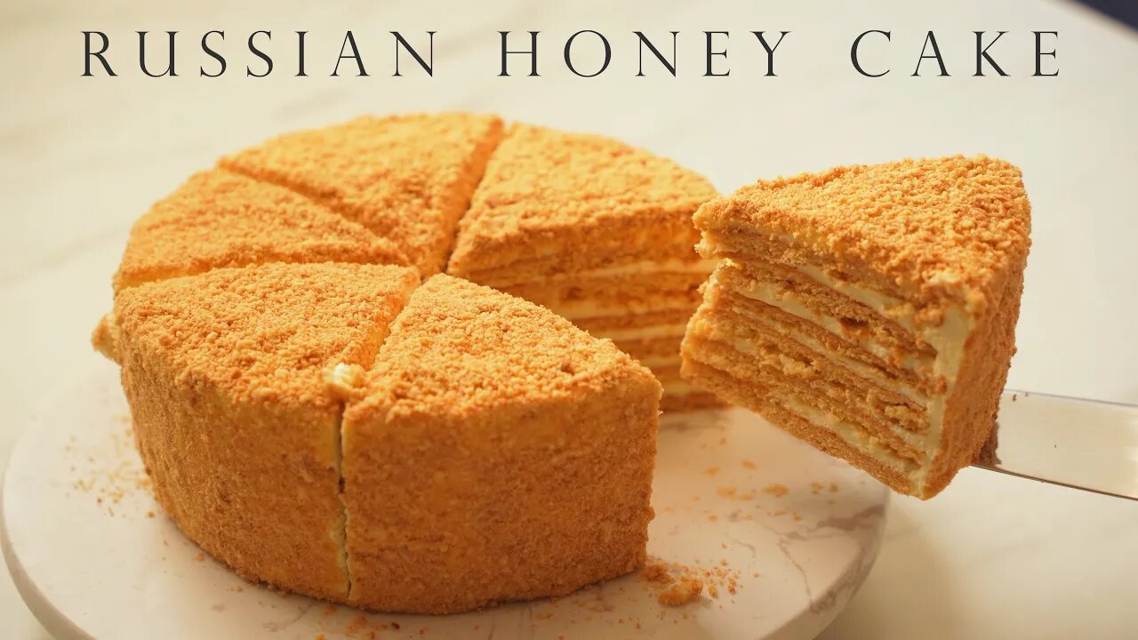 俄羅斯千層蜂蜜蛋糕 #cookforukraine 🇺🇦 ┃🇷🇺Russian Honey Cake МЕДОВИК Medovik