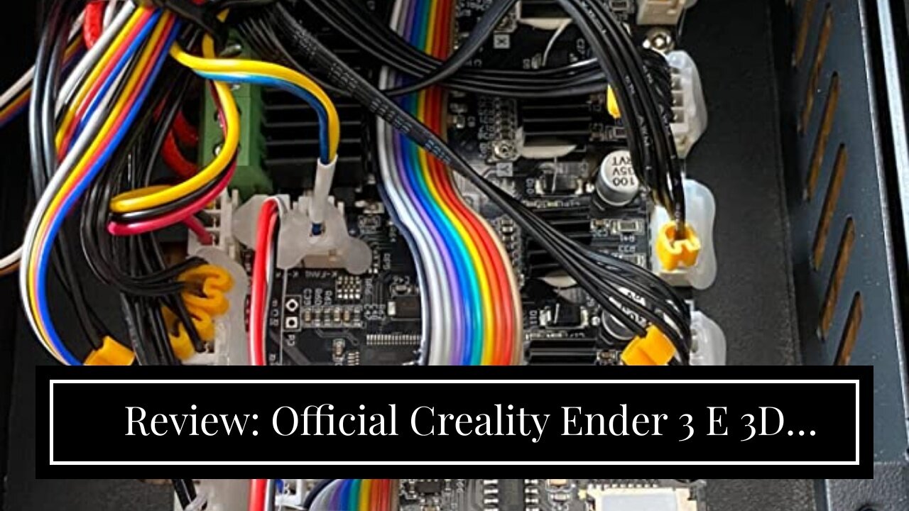 Review: Official Creality Ender 3 E 3D Printer, Upgrade Economy FDM 3D Printers with CR Touch A...