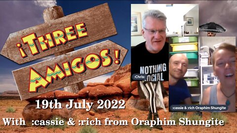 Three Amigos Truth Seekers with Cass and Rich of Oraphimshungite.com