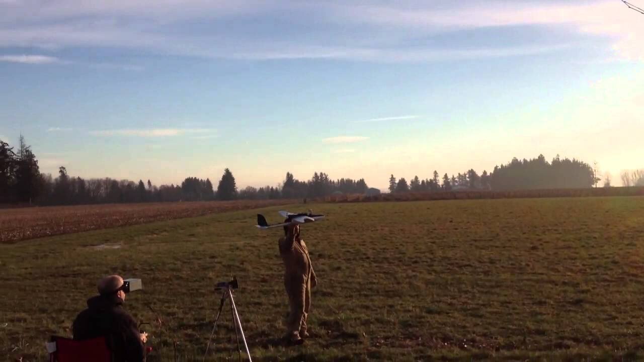 RC Planes attempting to catch a paraglider.