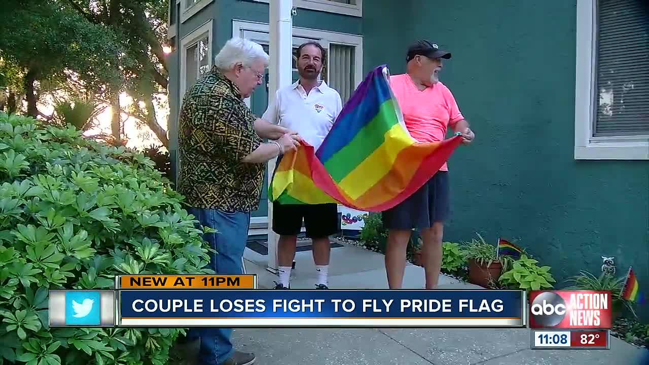 Couple loses fight to fly pride flag