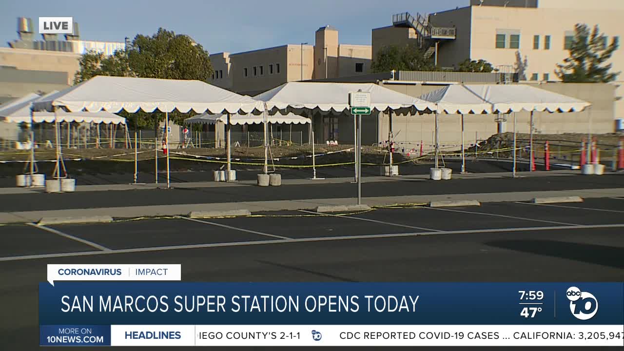 North County super vaccination station opens in San Marcos