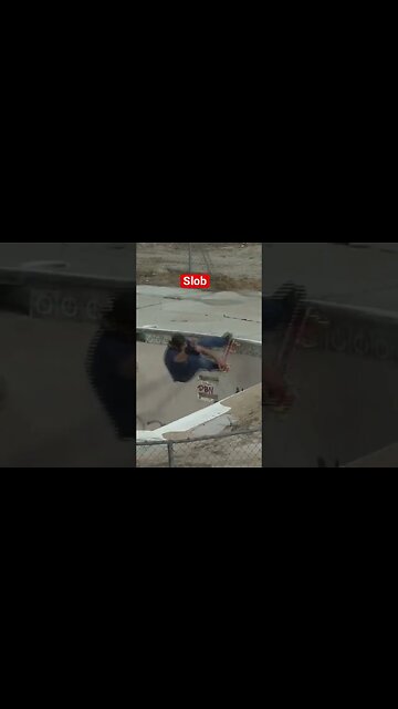 Crail Over Steps by Rob Slob #poolskateboarding #poolskating #bowlskating #emptypool #badlands #pool