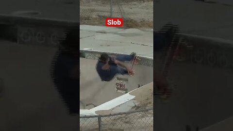 Crail Over Steps by Rob Slob #poolskateboarding #poolskating #bowlskating #emptypool #badlands #pool