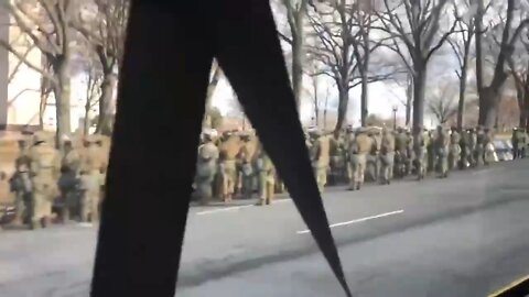 National Guard turns their back on Joe Bidens Inauguration Motorcade