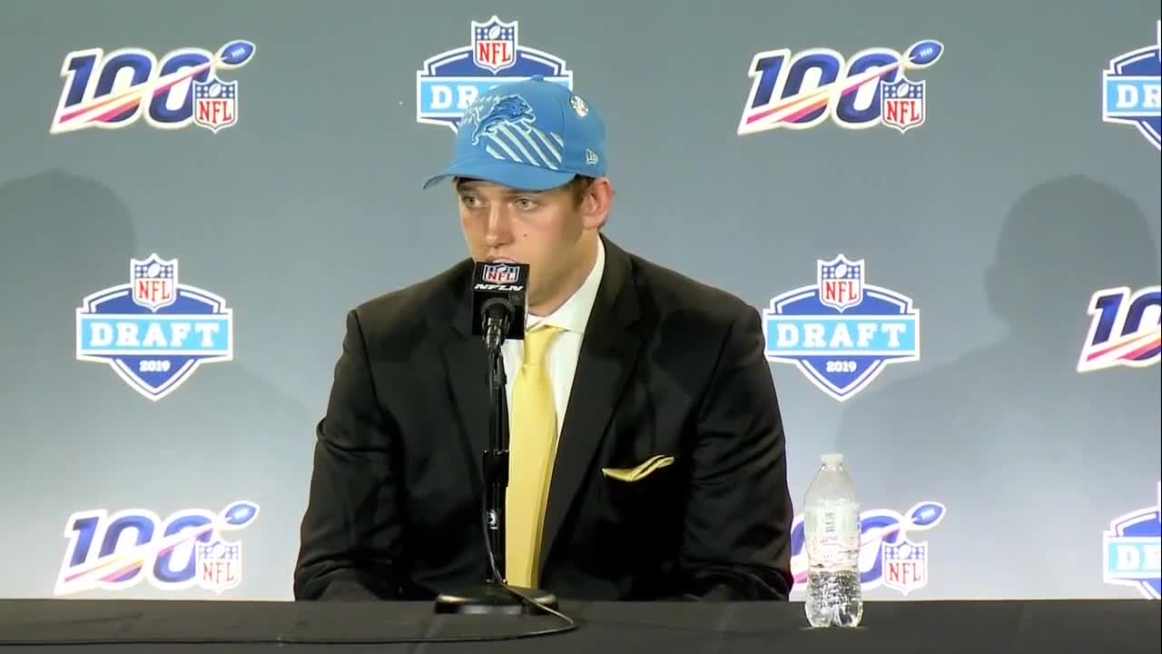 T.J. Hockenson didn't know the Lions were picking him