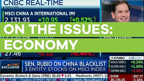 Sen. Rubio Discusses Trade, China, and Economics on CNBC