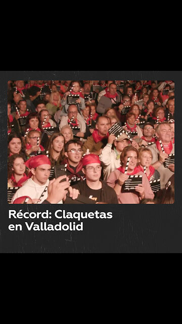 Valladolid bate el récord Guinness de claquetas golpeadas a la vez