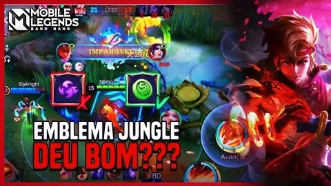 Fiz Yin de Emblema JUNGLE!! Perdeu Dano??? | MLBB