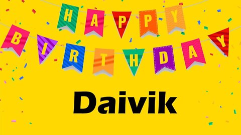 Happy Birthday to Daivik - Birthday Wish From Birthday Bash
