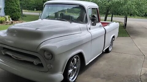 My Dad's 1955 Chevy Cameo "White Elephant" with a cammed 409