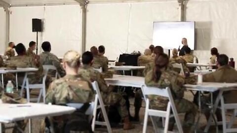 USAF Airmen conduct dry-run at Community Vaccination Center at Houston’s NRG Stadium