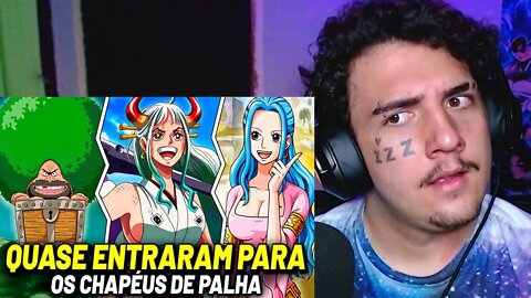 OS PERSONAGENS QUE QUASE ENTRARAM PARA OS CHAPÉUS DE PALHA EM ONE PIECE | JOVEM OTAKU | MURIEL REACT