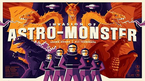 INVASION OF ASTRO-MONSTER 1965 Ghidora Returns! Japanese Version FULL MOVIE HD & W/S