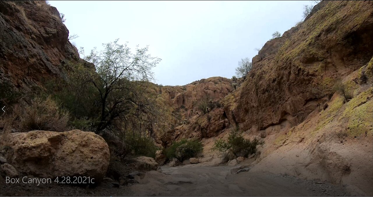 Box Canyon, thru the Canyon Walls 4.28.2021