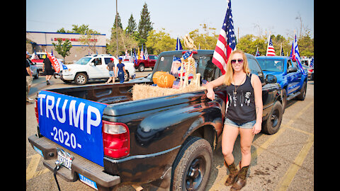 The Trump train is in Rocklin!