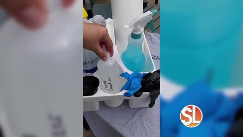 Joni Vore owner of Apple Plumbing made a safety kit