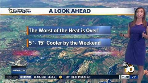 10News Pinpoint Weather with Meteorologist Megan Parry