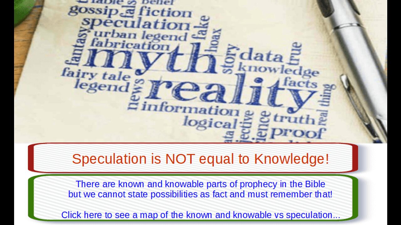 LIVE Sunday 6:30pm EST - Knowledge vs Speculation in Bible prophecy