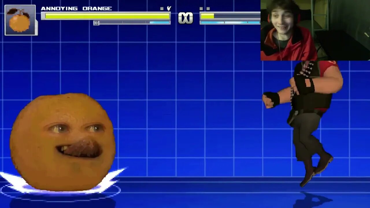 Annoying Orange VS The Heavy From The Team Fortress Series In An Epic Battle In The MUGEN Video Game