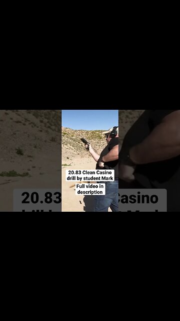 20.83 Clean Casino Drill by student Mark #shorts