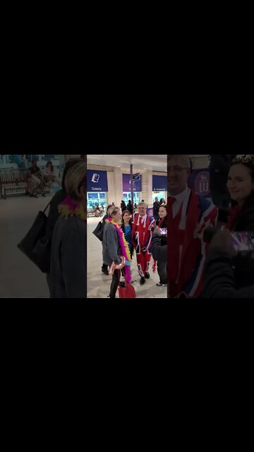 when you wear a Union jack suit in London #unionjack