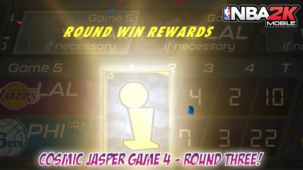 NBA 2K Mobile - Round Three of Cosmic Jasper Tier - Game 4!!!! Can you guess who I got?!?!?