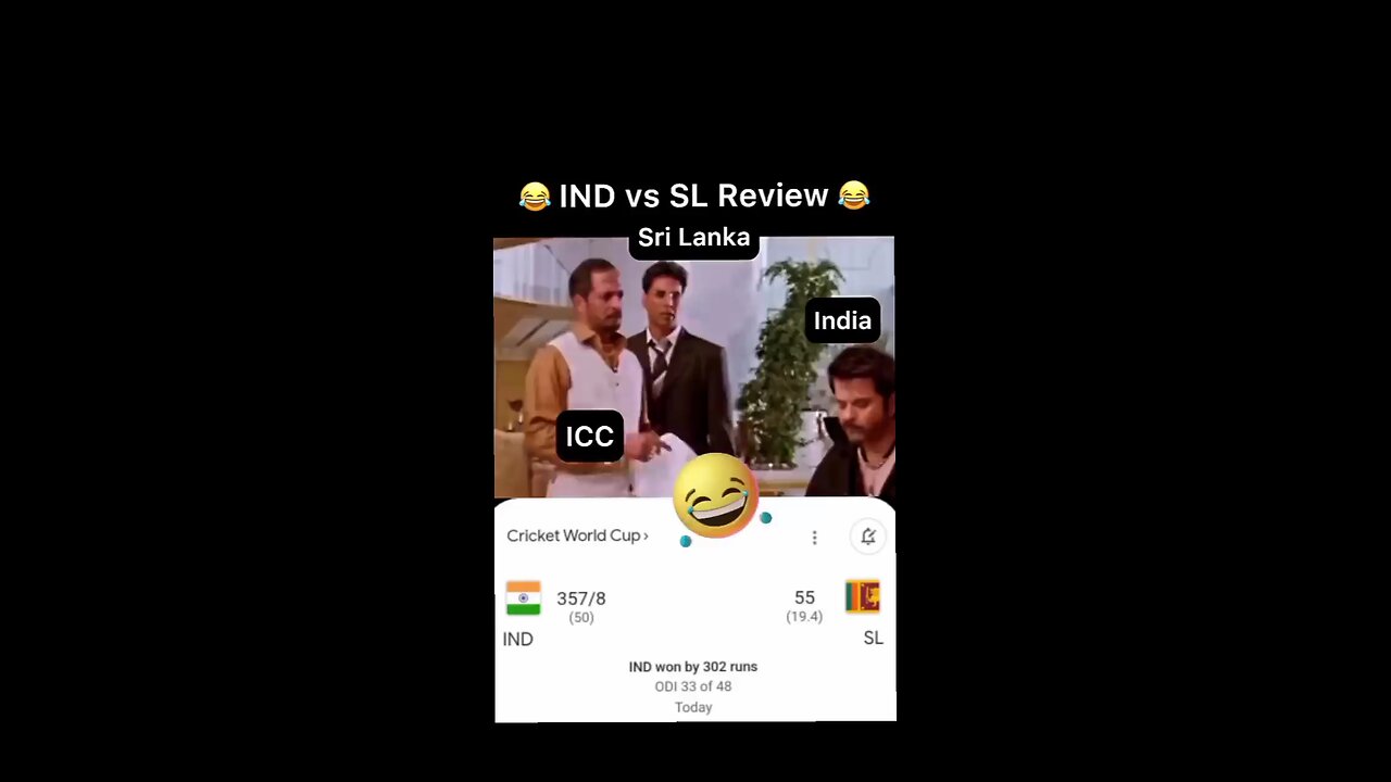 India Vs Sri Lanka 🤣🤣🤣 #ICC worldcup2023 #Indiacricketteam