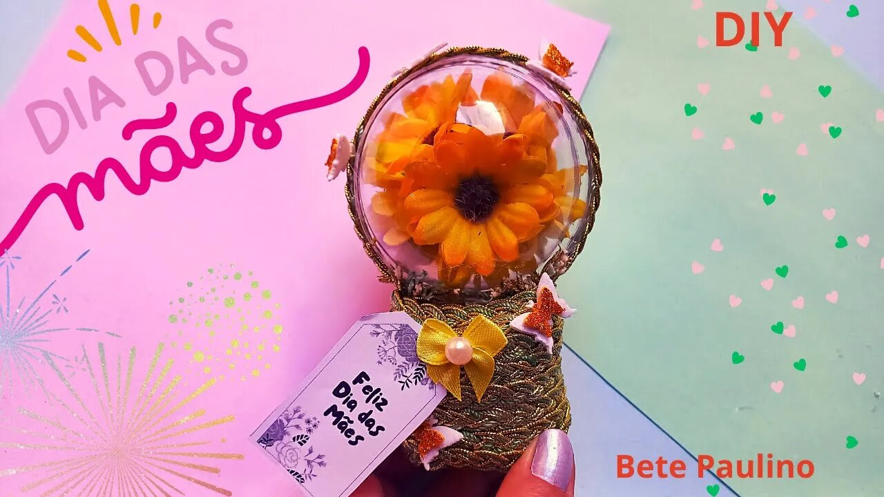 DIA DAS MÃES/LEMBRANCINHA MARGARIDAS NA BOLHA/FAÇA VOCÊ MESMO/BUBBLE BOUQUET