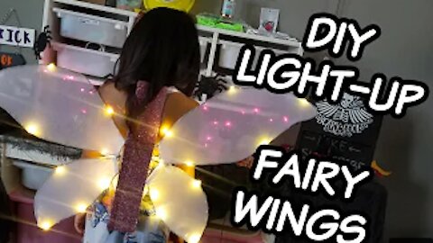 DIY LIGHT UP FAIRY WINGS_LED ANGEL WINGS TUTORIAL_DIY FAIRY HALLOWEEN COSTUME