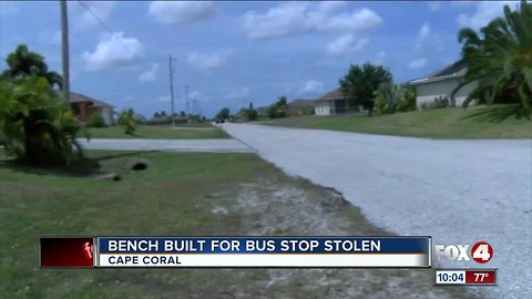 Group frustrated after bus benches stolen