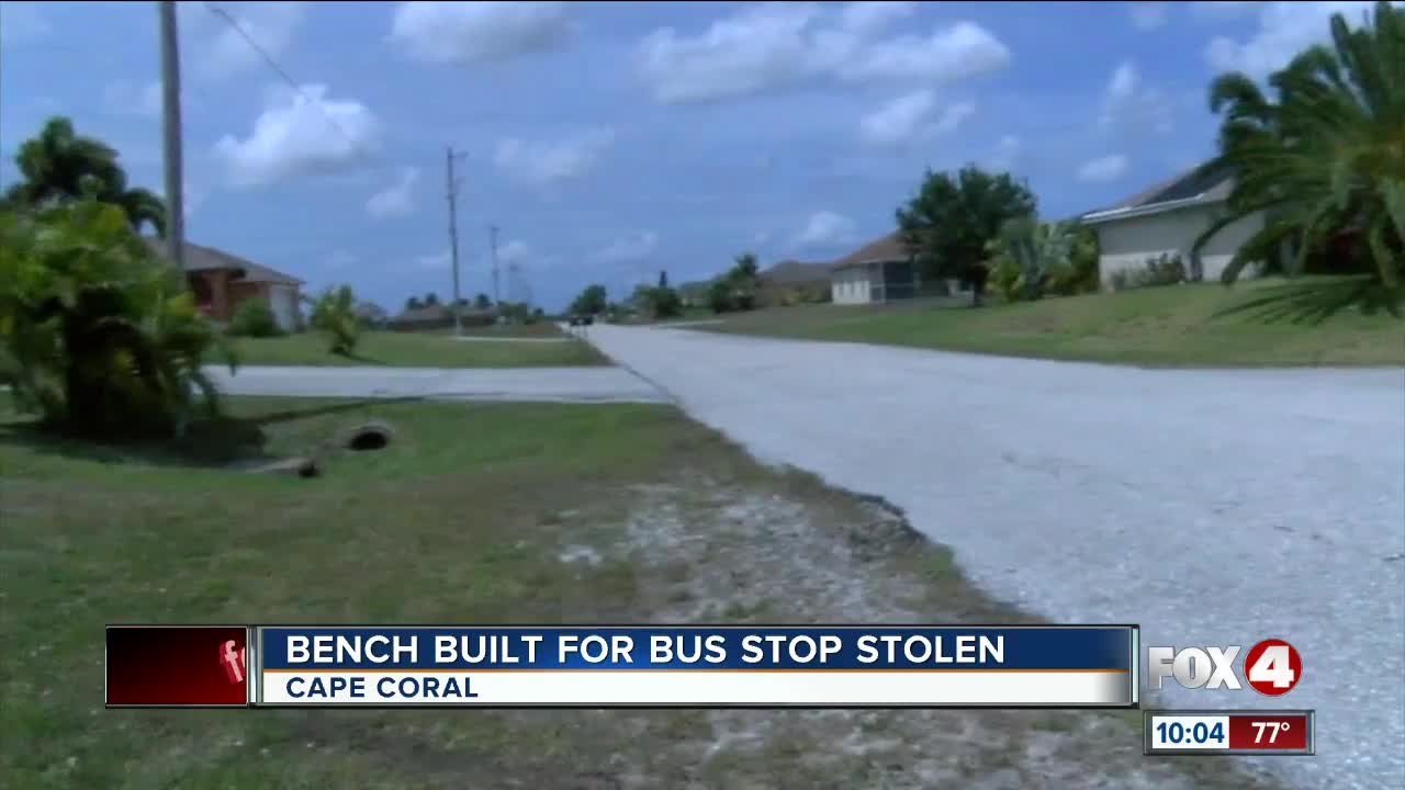 Group frustrated after bus benches stolen