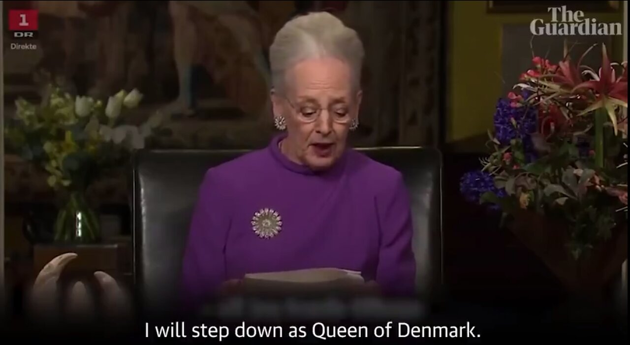 Denmark's Queen Margrethe II announces abdication on live TV