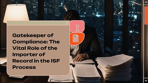 The Responsibilities of the Importer of Record in ISF Compliance