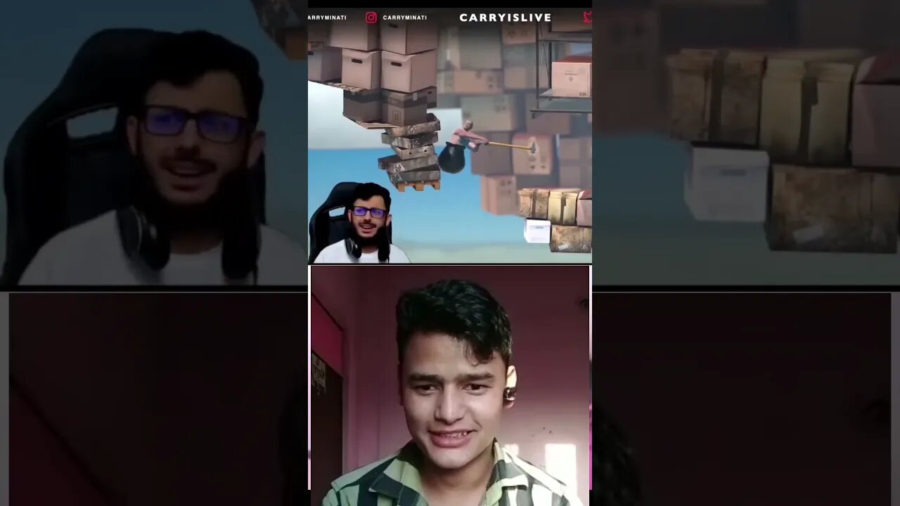 Matkeme fasa ek land 🤣🤣 #carryislive #reaction #gaming #carryminati #explore #viral