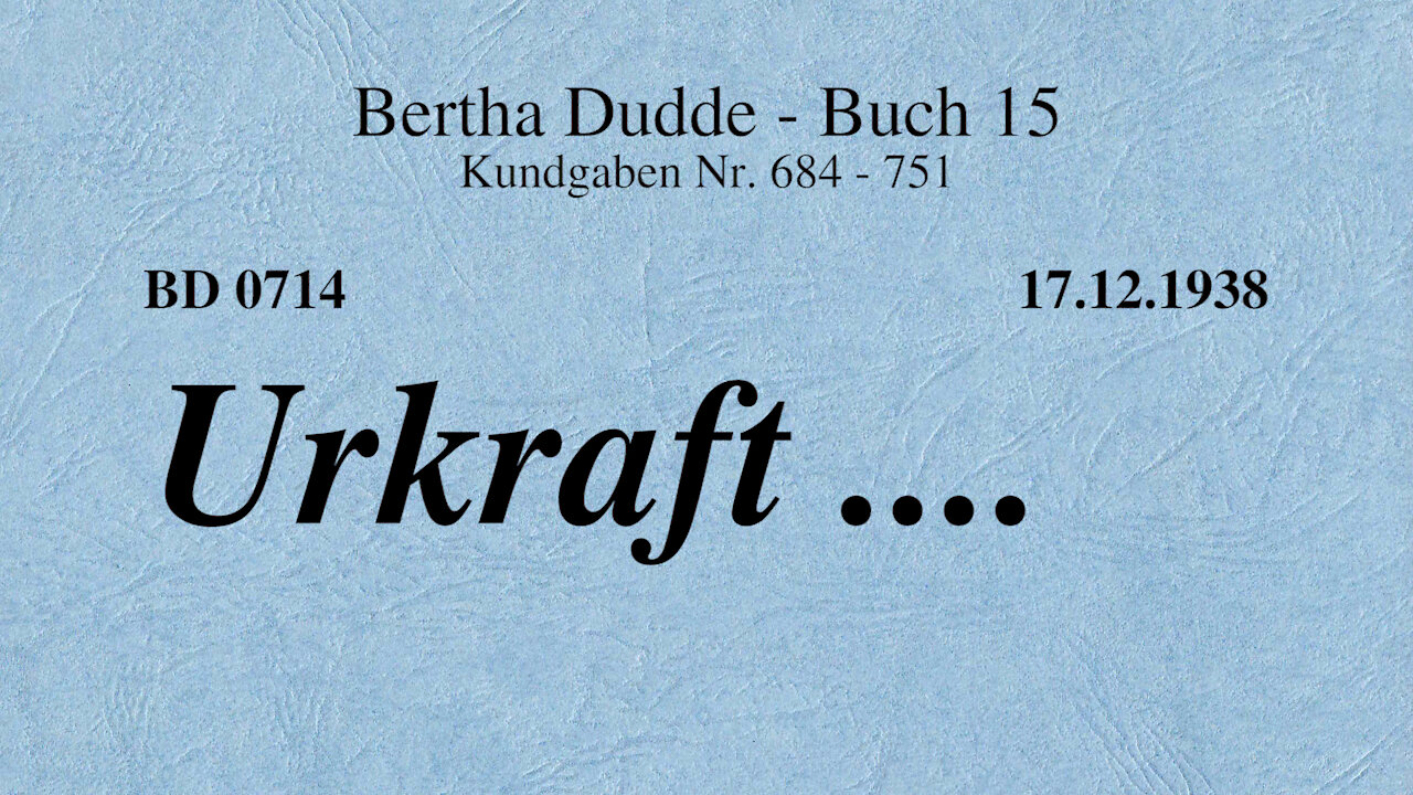BD 0714 - URKRAFT ....