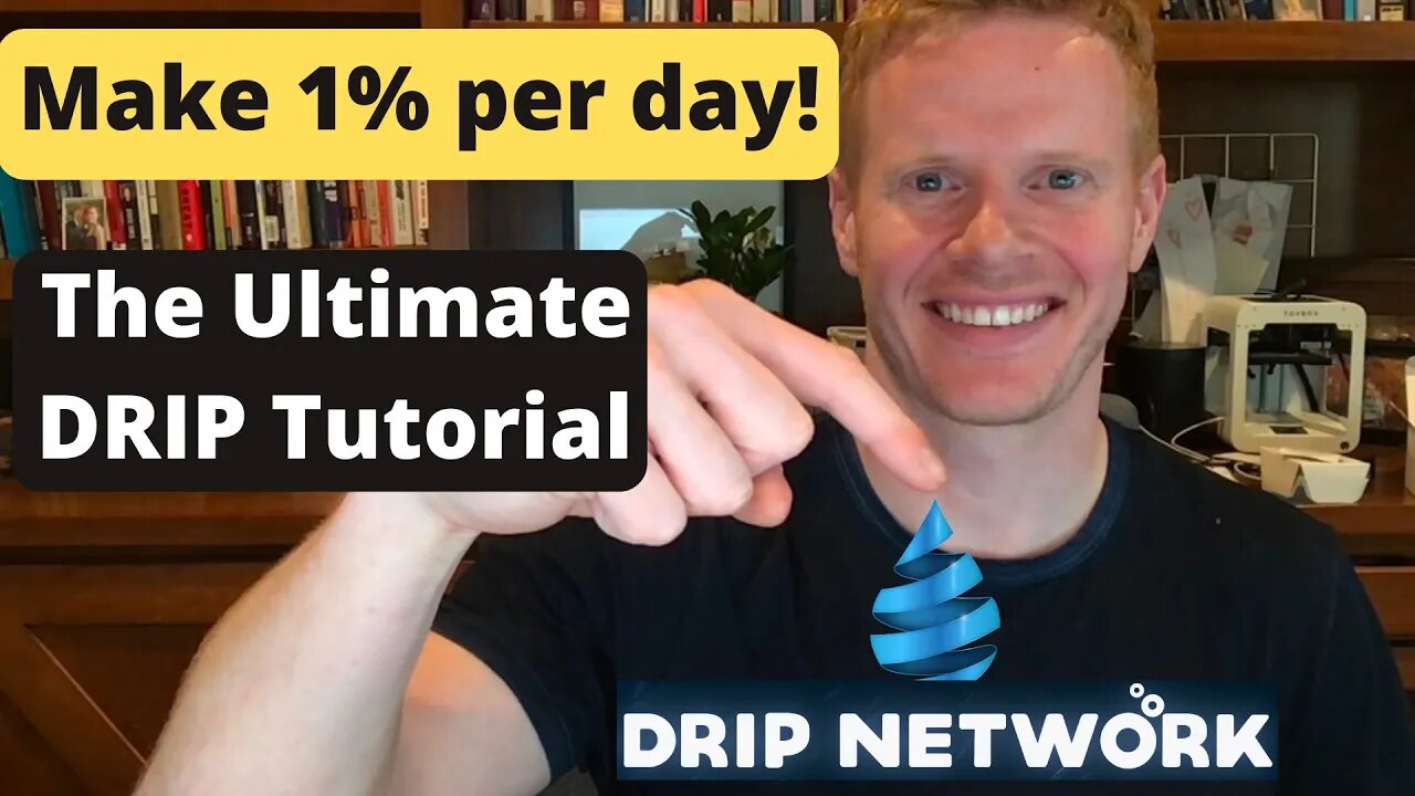 Make 1% per day with DRIP - The Ultimate DRIP Network Tutorial - Buy BR34P tokens to get referrals