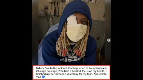Lil Durk Hit In Face By Explosion At Lollapalooza Chicago 😱