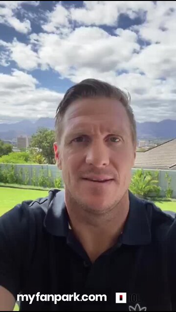WATCH - Jean de Villiers: If all of us do this together, we will combat coronavirus (bcu)