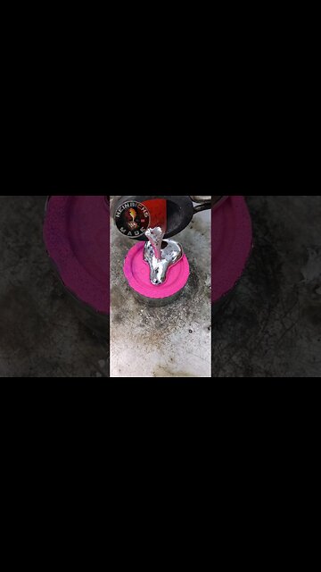 Amazing Sand Casting with Kinetic Sand #amazing #fyp #cool #shorts