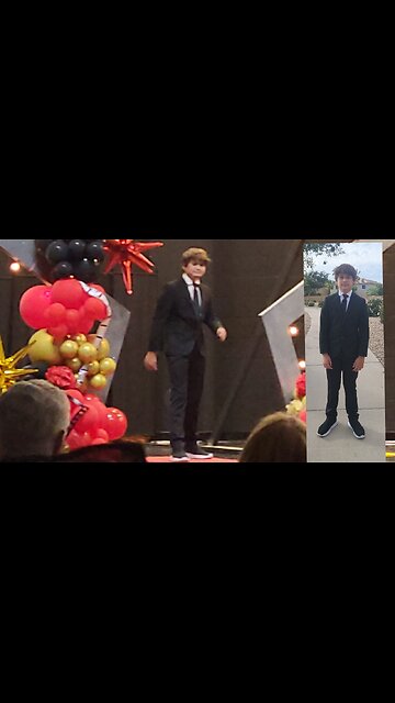 Starting the day with tail wags and farewells, Pepper the pup sends off our little graduate in style