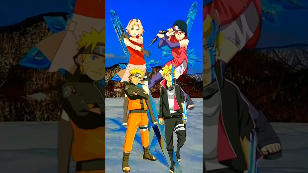 Naruto & Sakura VS Boruto & Sarada - WHO IS STRONGEST??.#shorts