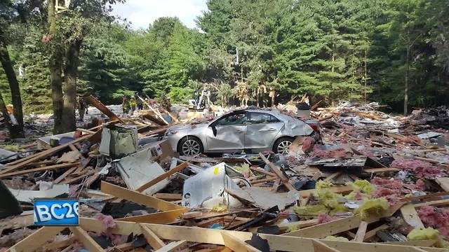Explosion destroys home in Shawano County