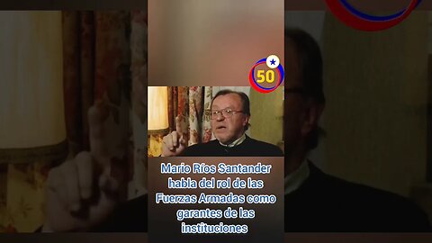 Mario Ríos Santander habla sobre el rol de las Fuerzas Armadas como garantes de las instituciones