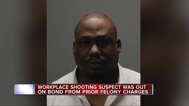 Workplace shooting suspect was out on bond from prior felony charges