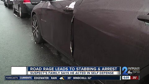 Road rage leads to stabbing, arrest in Baltimore County