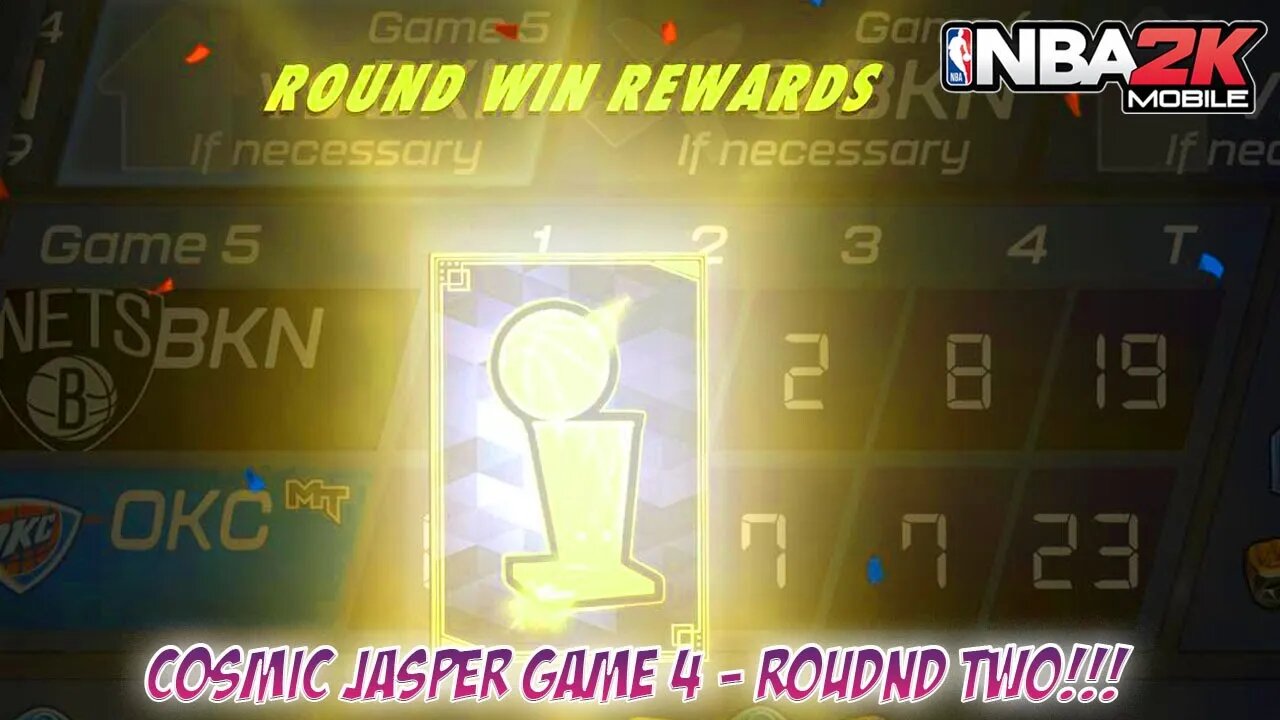 NBA 2K Mobile - Round Two of Cosmic Jasper Tier - Game 4!!!! Can you guess who I got?!?!?