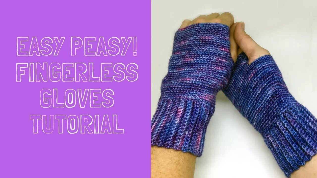 Easy Fingerless Gloves Free Pattern Workshop